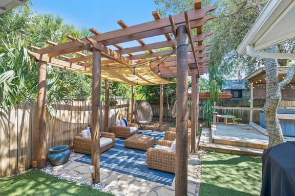 NEW Golf Cart+Private Hot Tub! 3BR Beach Bungalow
