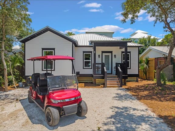 Golf Cart+Hot Tub+Beach Essentials 2BR/2BA